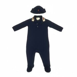 Gucci Navy Baby Onsie